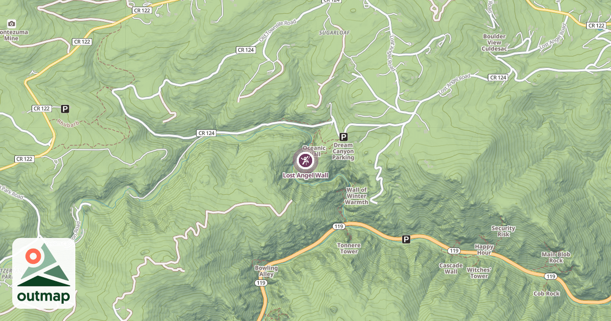 Map of Lost Angel Wall