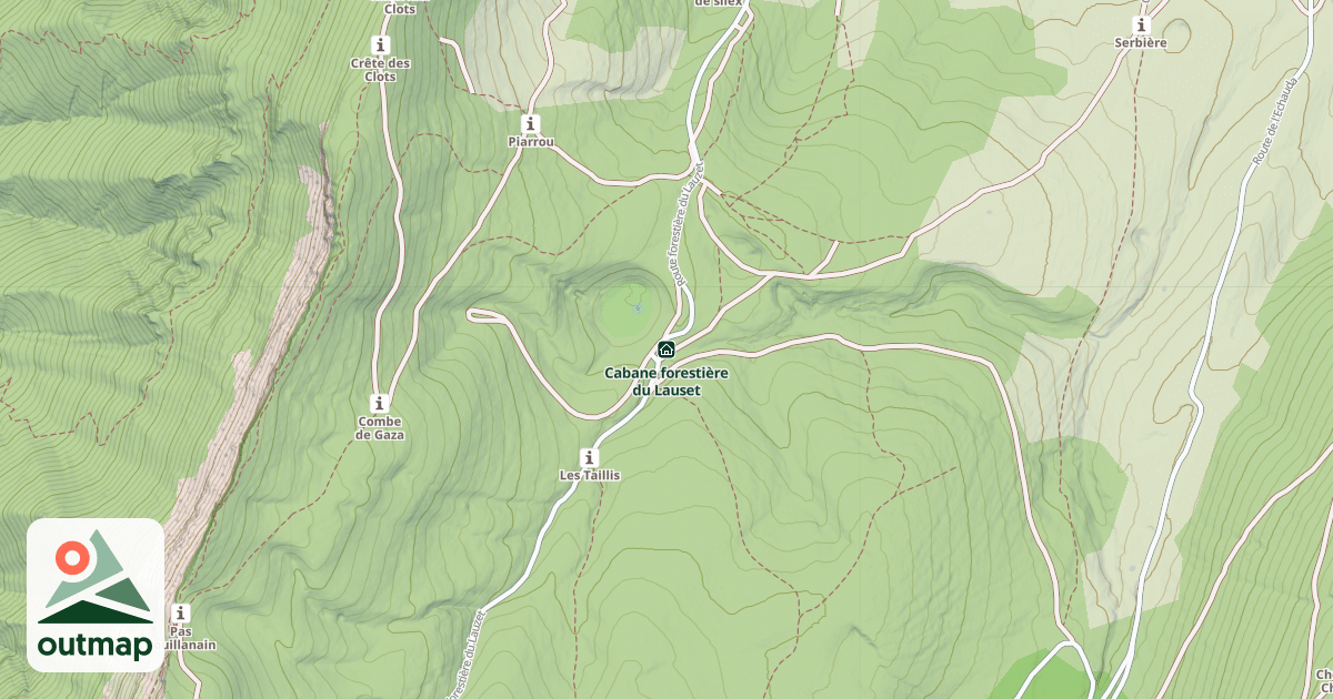 Map of Cabane forestière du Lauset