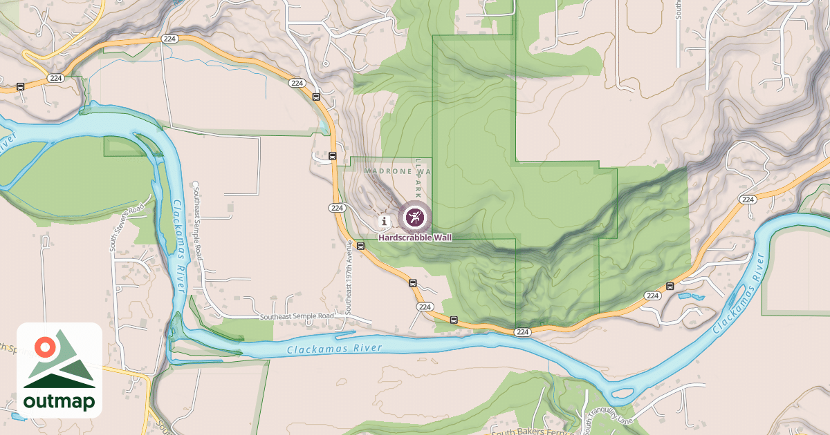 Map of Hardscrabble Wall