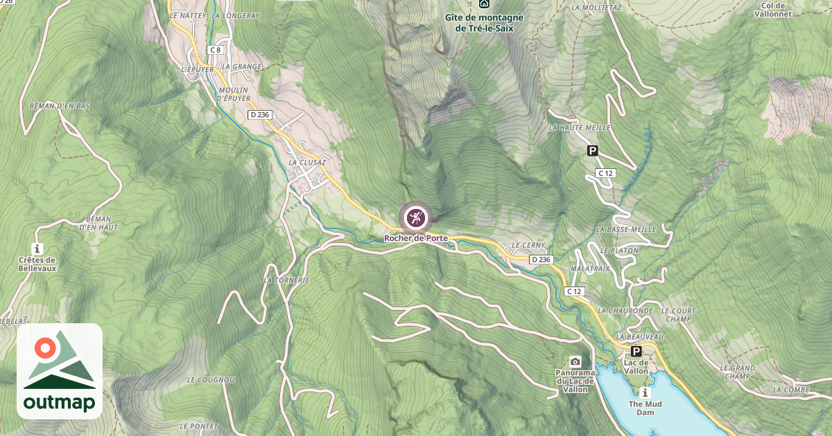 Map of Rocher de Porte