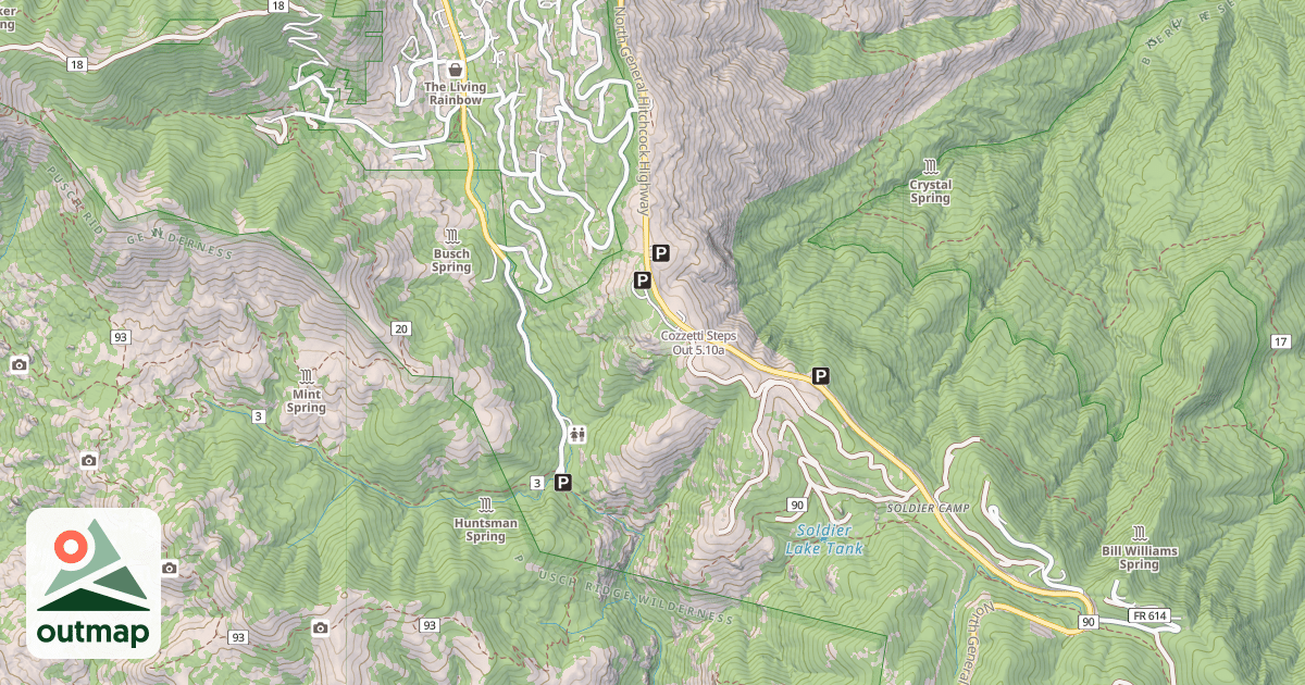 Map of Cozzetti Steps Out