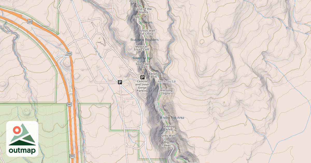 Map of Alex Rocks