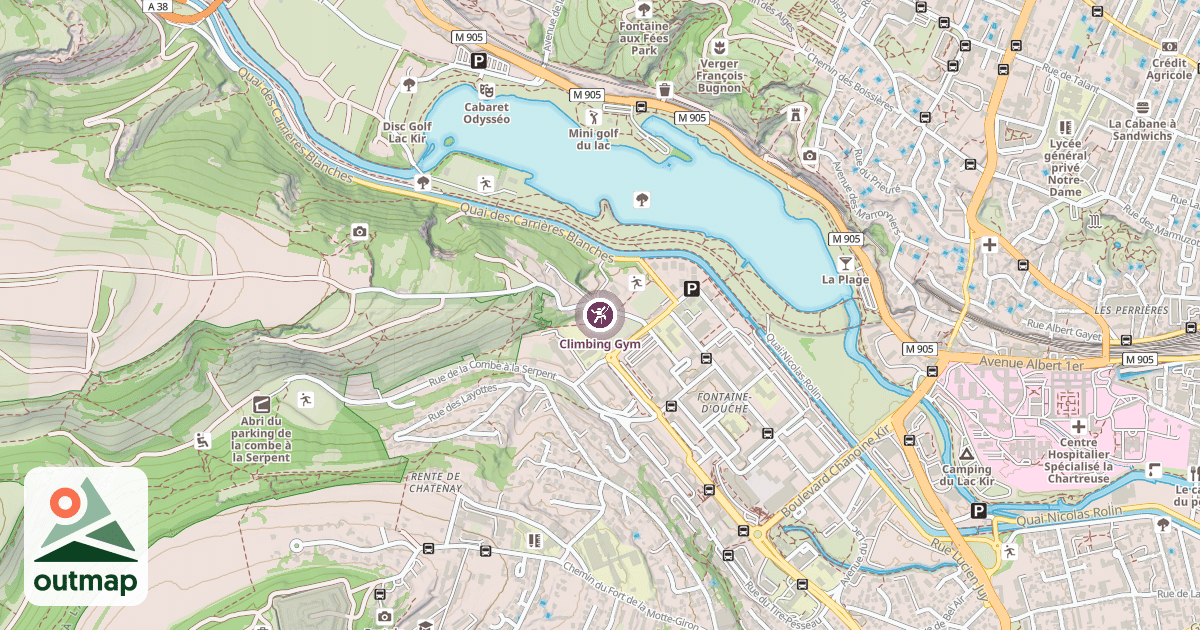 Map of Climbing Gym