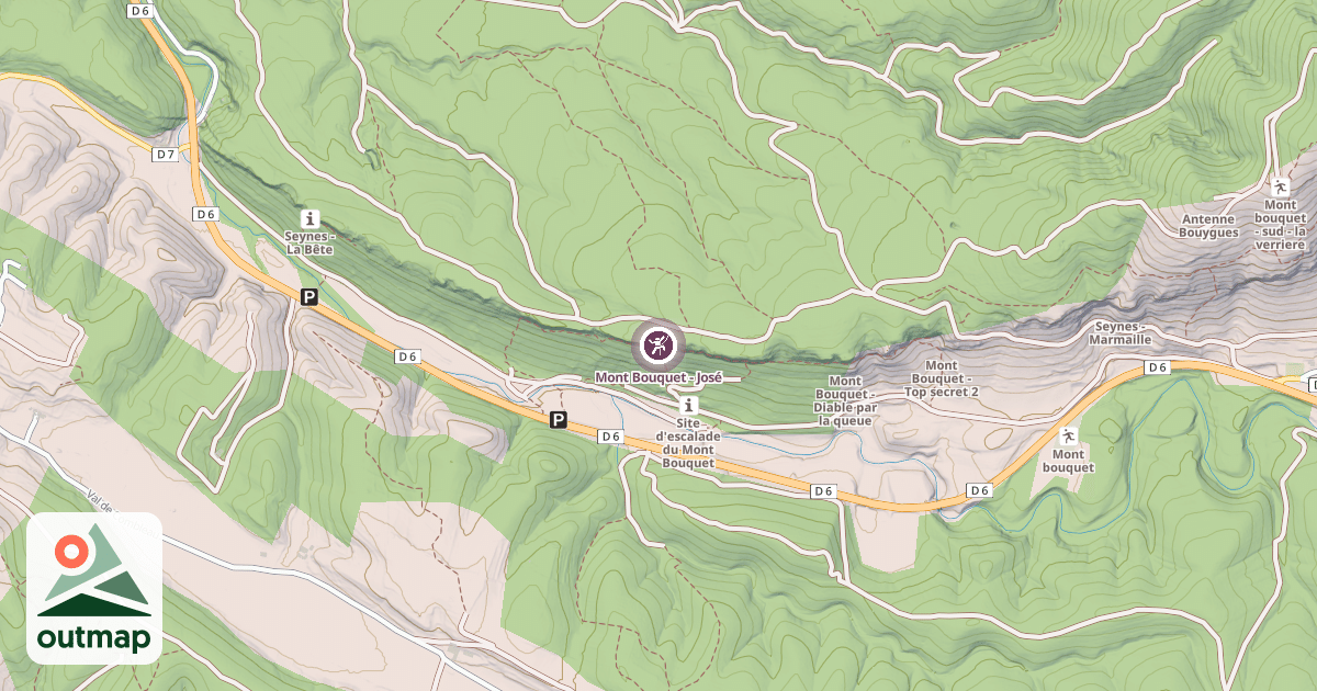 Map of Mont Bouquet - José