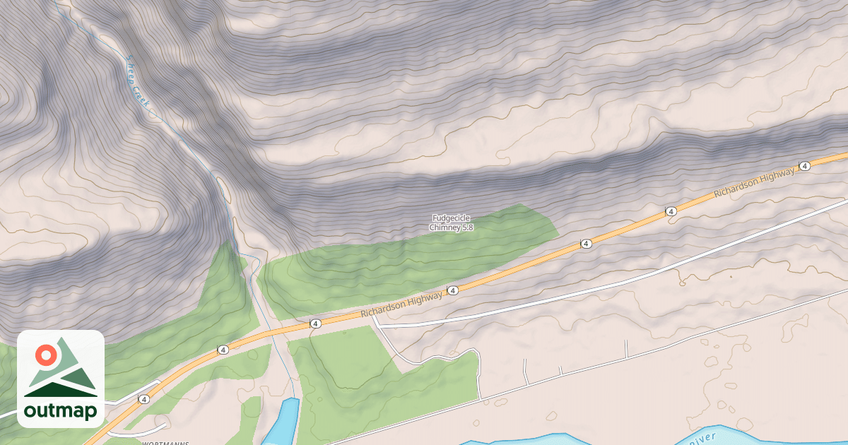Map of Fudgecicle Chimney