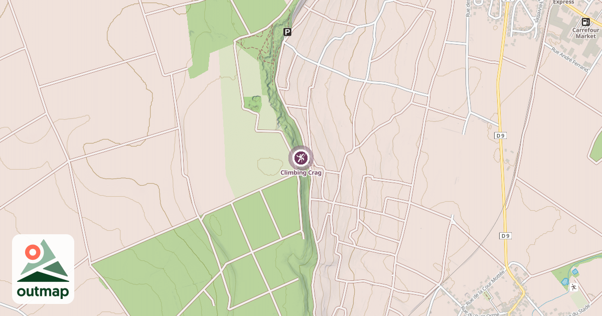 Map of Climbing Crag