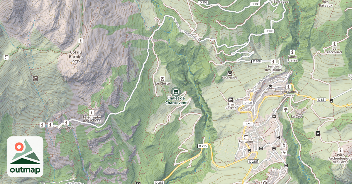 Map of Chalet de Chantovent