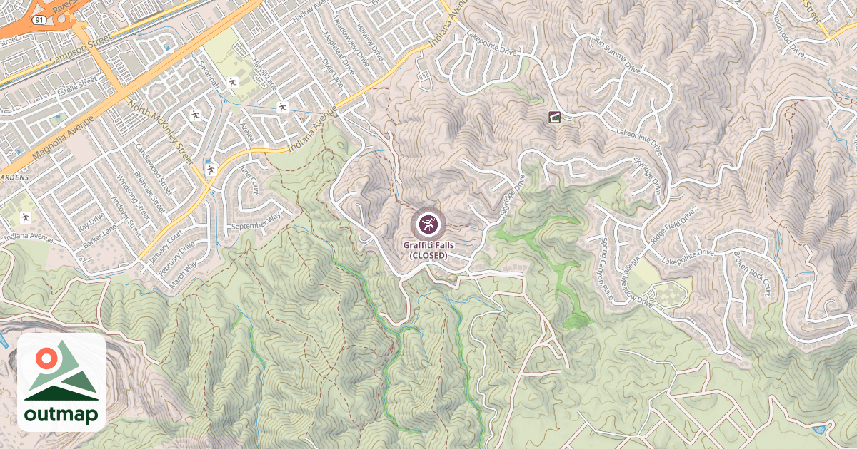 Map of Graffiti Falls (CLOSED)