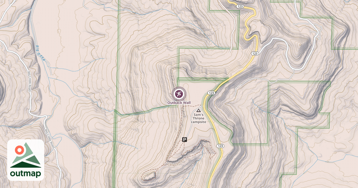 Map of Outback Wall