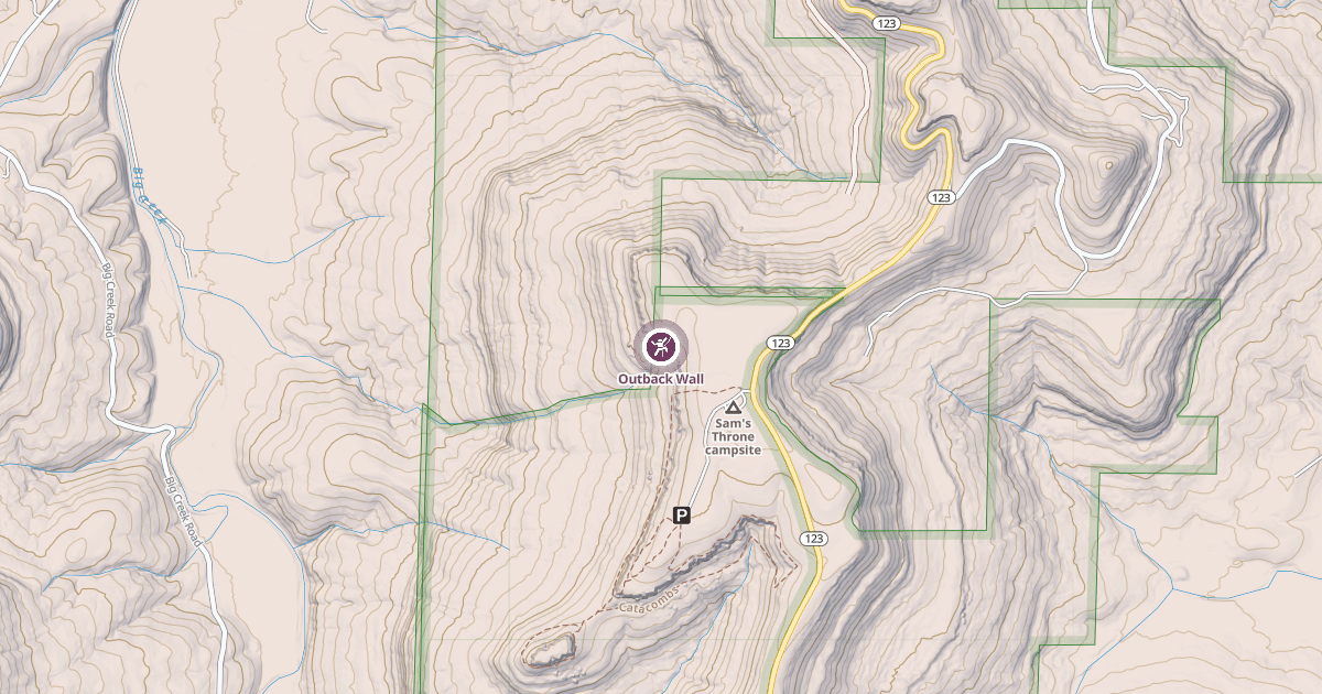 Map preview of Outback Wall