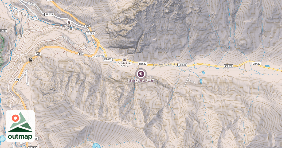 Map of Lower Beaver Wall