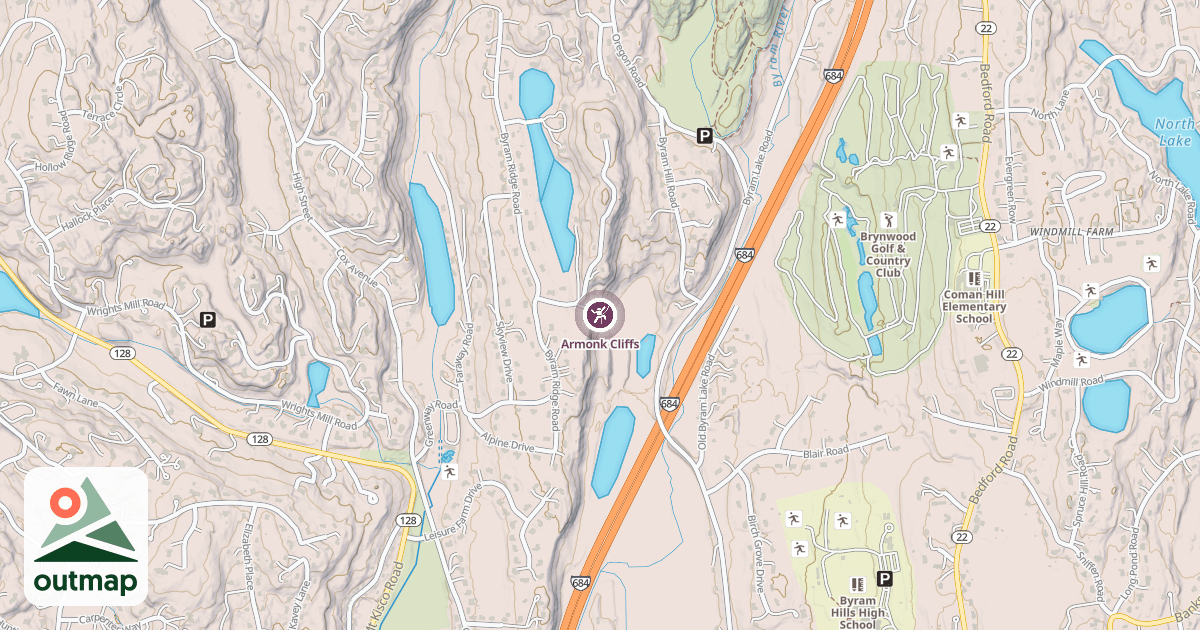 Map of Armonk Cliffs