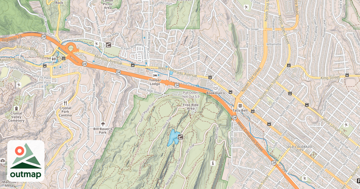 Map of Pull Down, Not Out