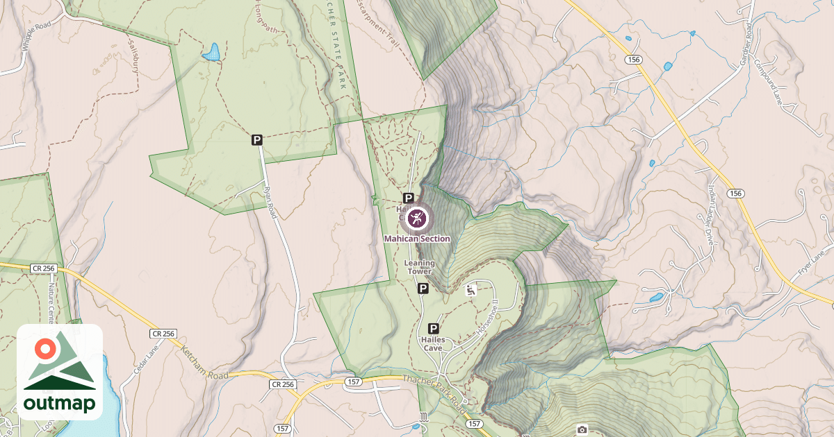 Map of Mahican Section