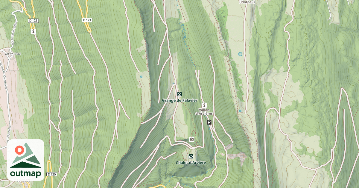 Map of Grange de Falavier