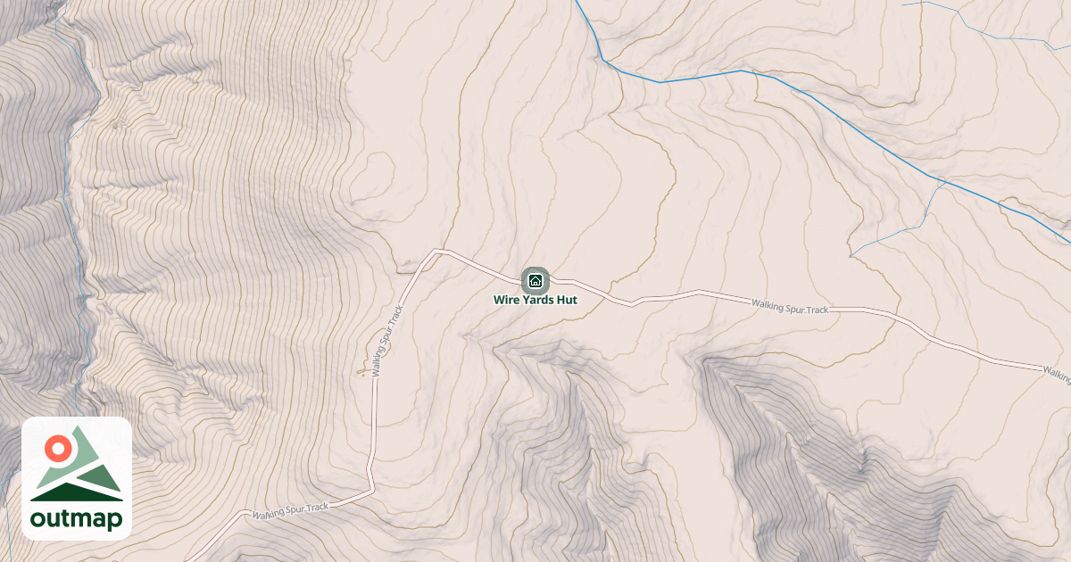 Map of Wire Yards Hut