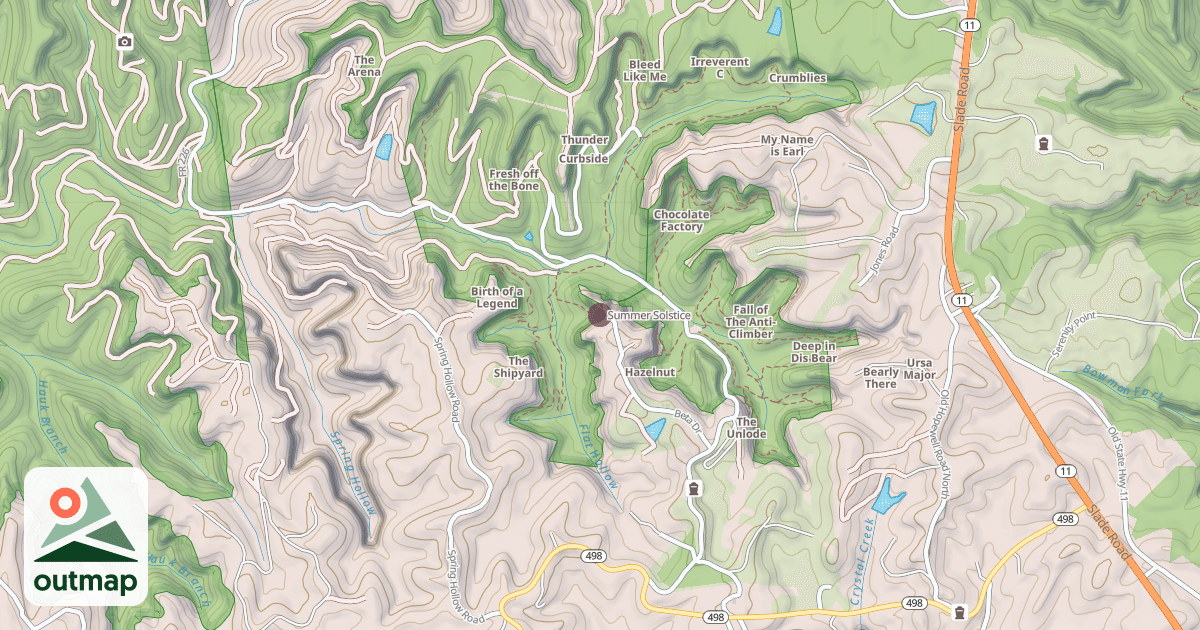 Map of Summer Solstice