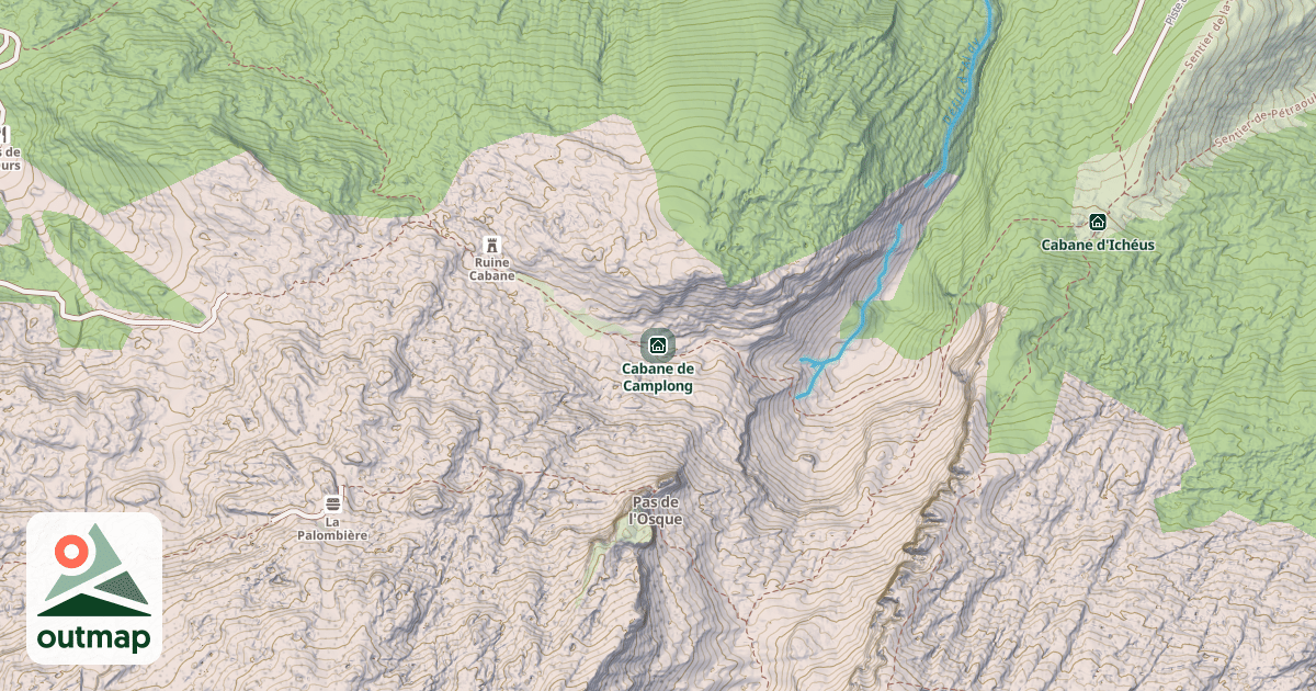 Map of Cabane de Camplong
