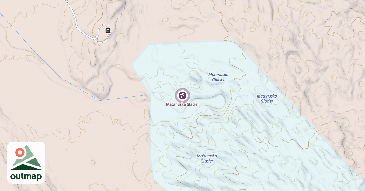 Map of Matanuska Glacier