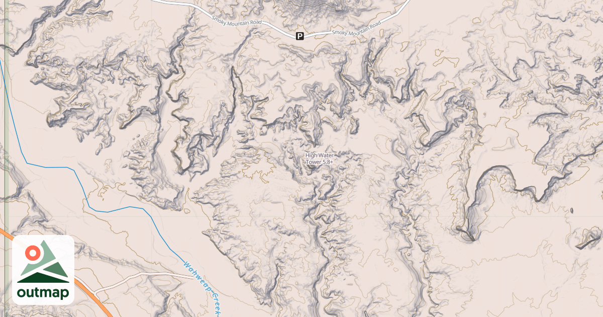 Map of High Water Tower