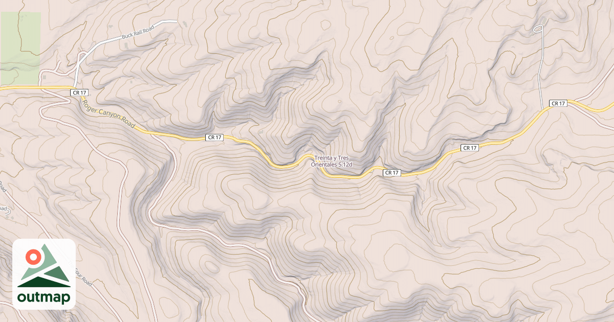 Map of Treinta y Tres Orientales