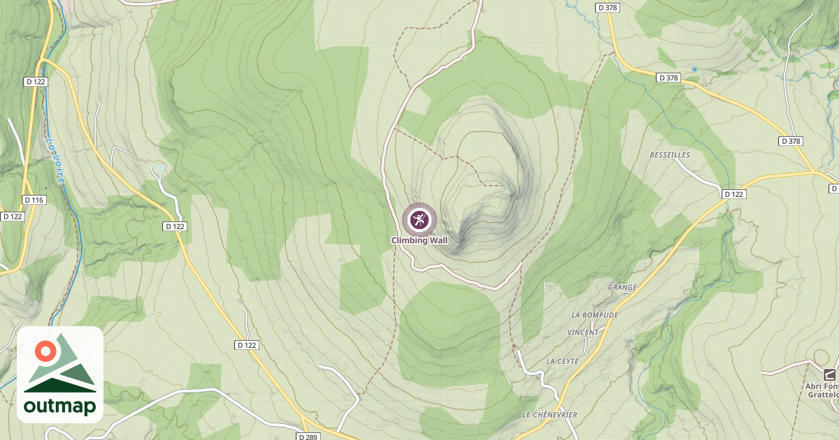 Map of Climbing Wall