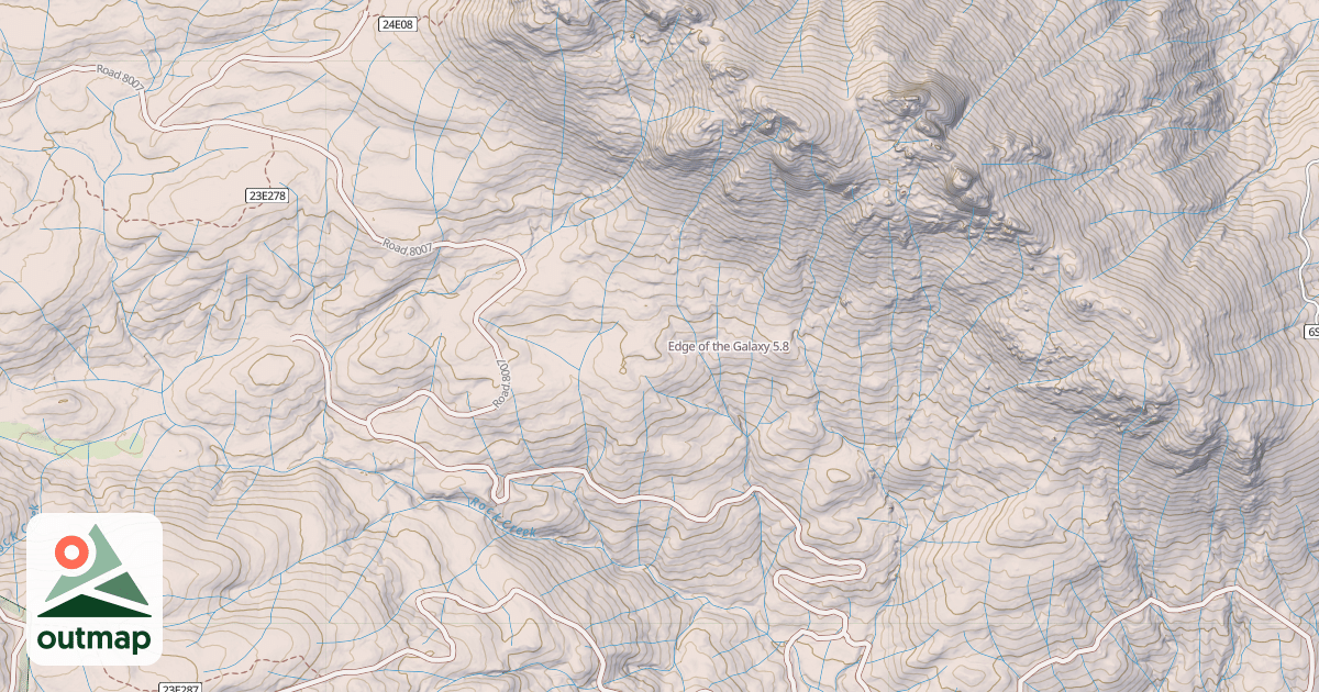 Map of Edge of the Galaxy