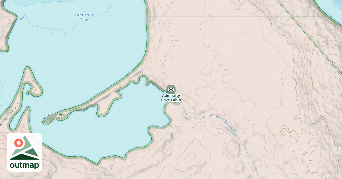 Map of Admiralty Cove Cabin