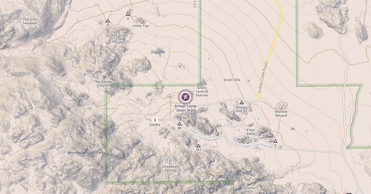 Map preview of Group Camp Short Wall