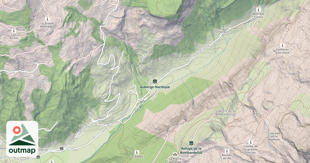 Map of Auberge Nordique
