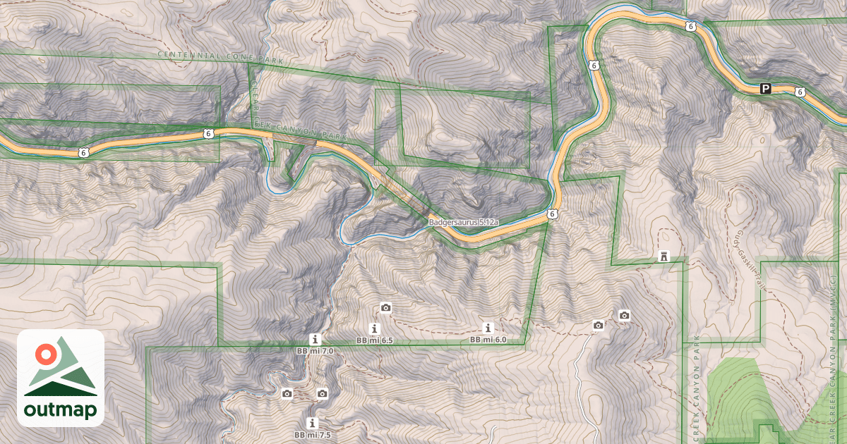 Map of Badgersaurus