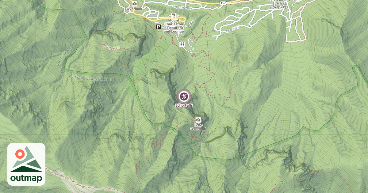 Map of Echo Falls