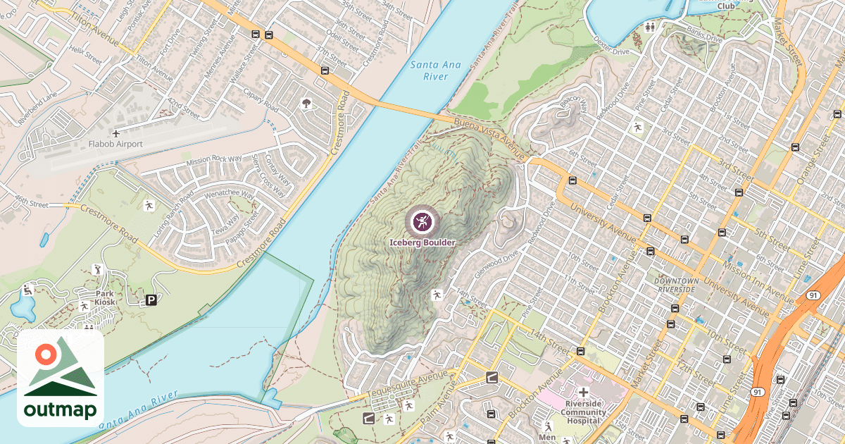 Map of Iceberg Boulder