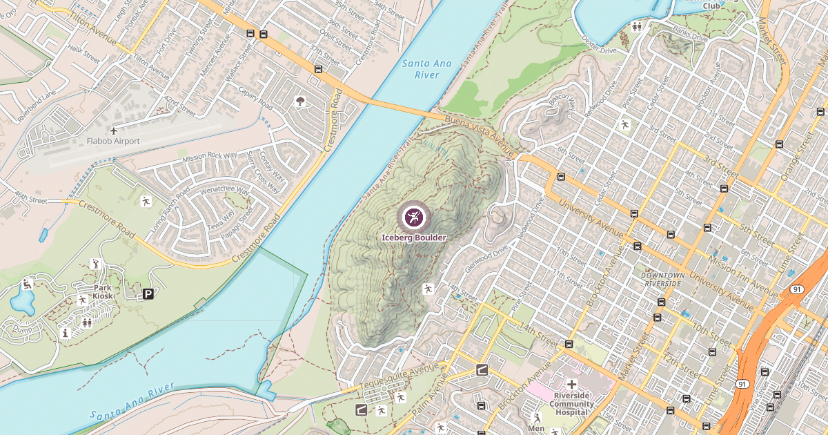 Map preview of Iceberg Boulder