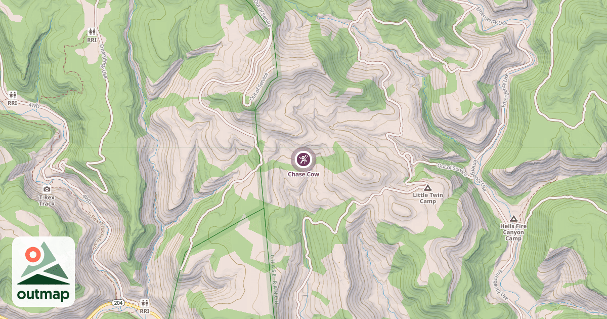Map of Chase Cow