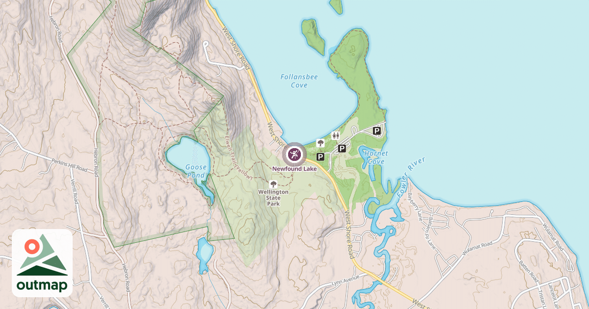 Map of Newfound Lake