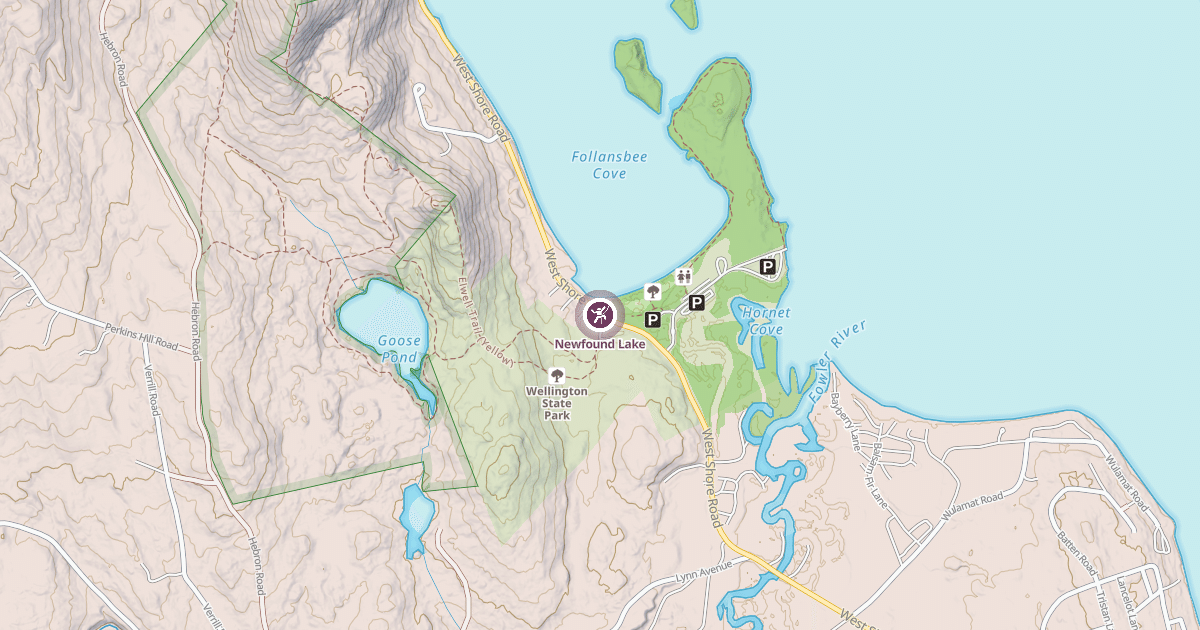 Map preview of Newfound Lake