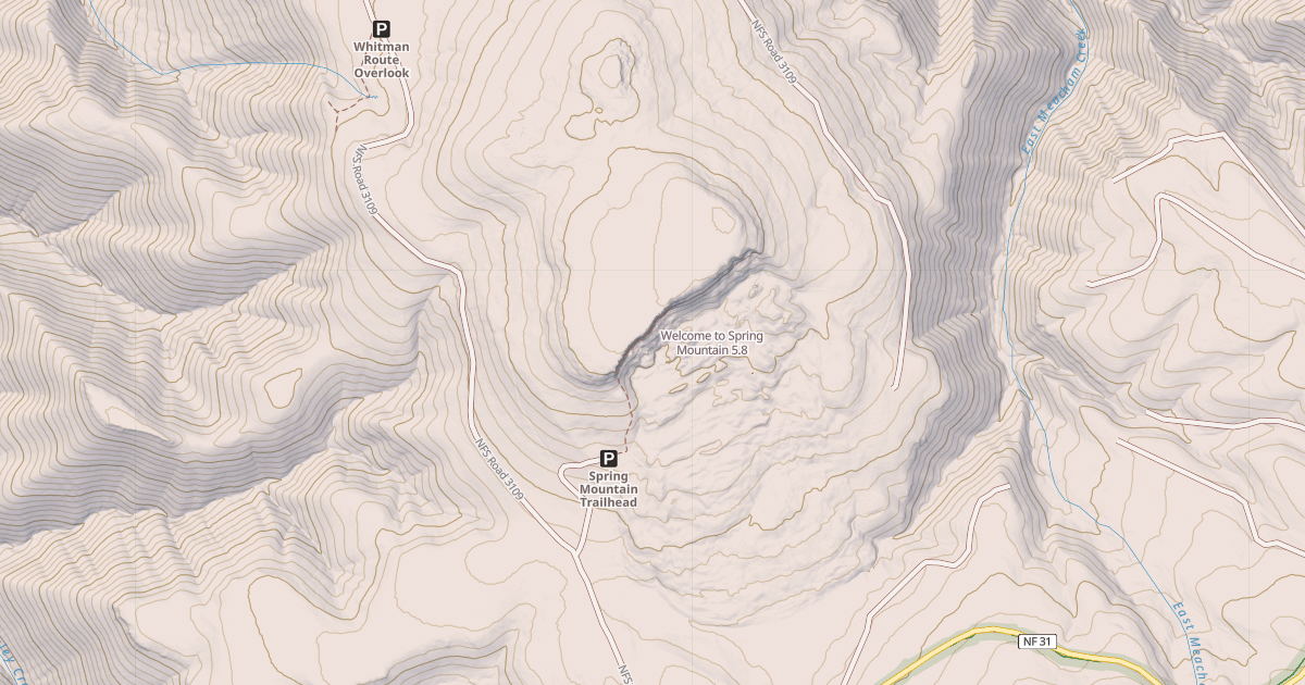 Map preview of Welcome to Spring Mountain