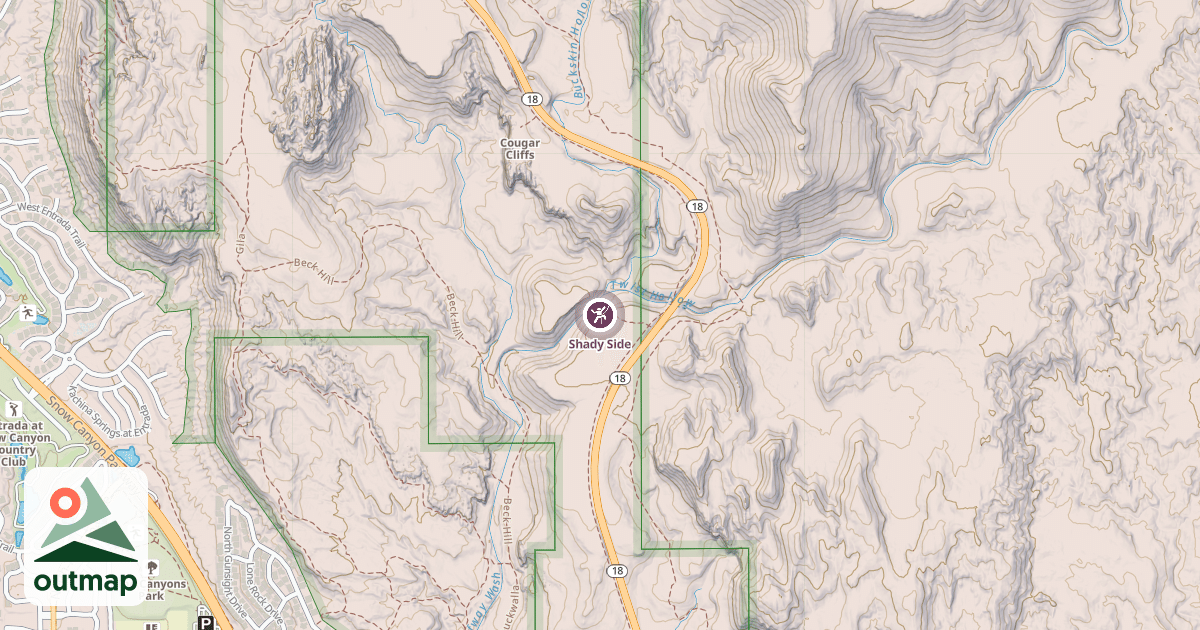 Map of Shady Side