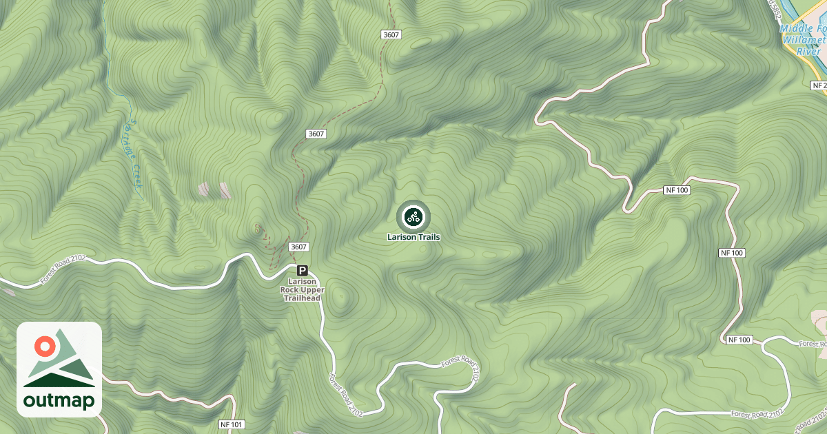 Map of Larison Trails