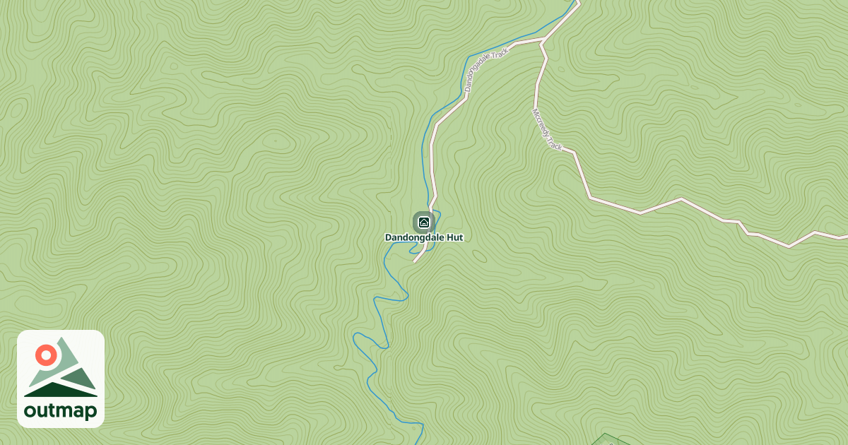 Map of Dandongdale Hut
