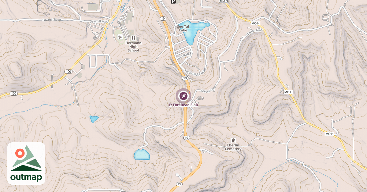 Map of E: Forehead Slab