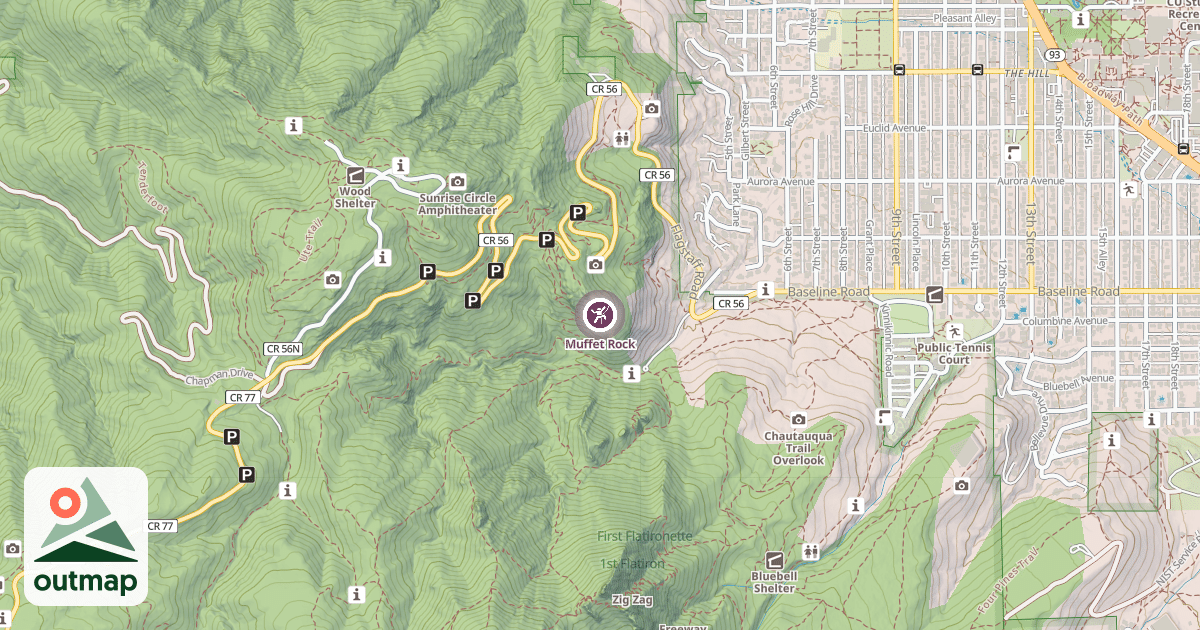 Map of Muffet Rock