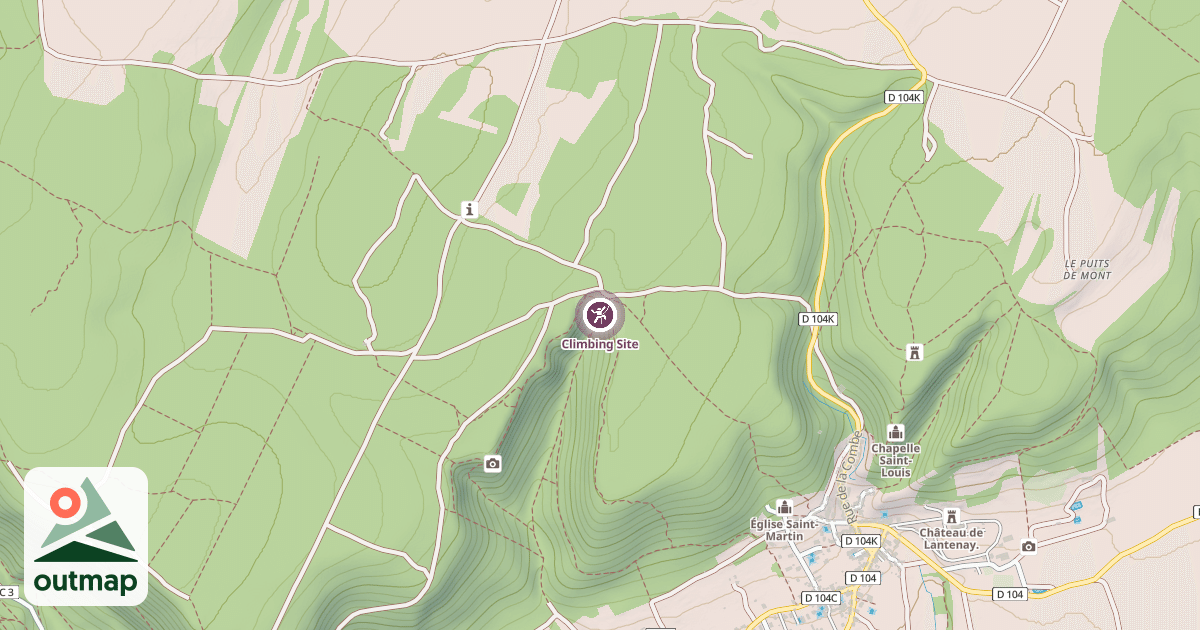 Map of Climbing Site