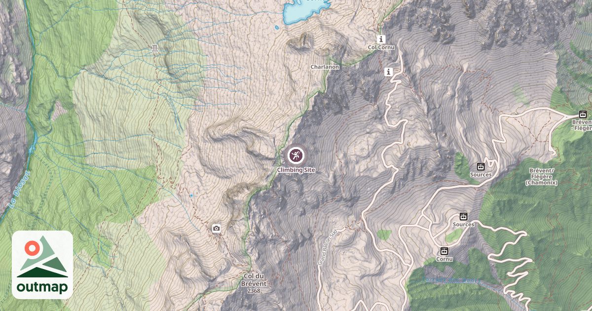 Map of Climbing Site
