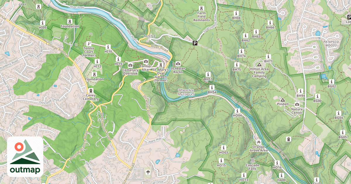 Map of Where Are My Toes