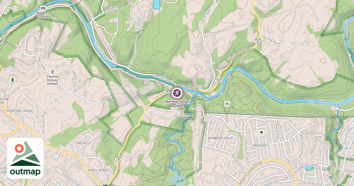 Map of Warship Satan Boulder