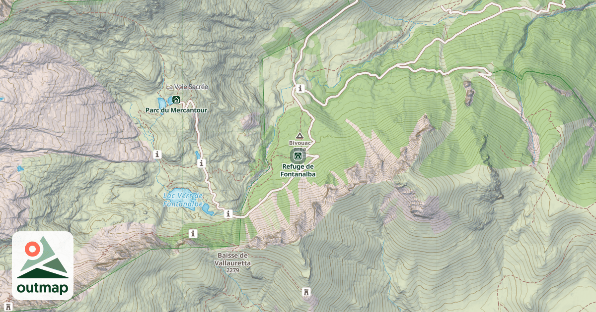 Map of Refuge de Fontanalba