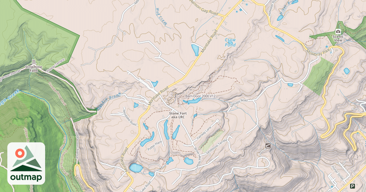 Map of Barn Door 2000