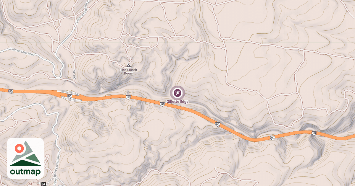 Map of Gillette Edge